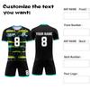 Personalised Shirts Kit Mens Girls With Name Number Custom Football Jerseys For Boys Training Suit