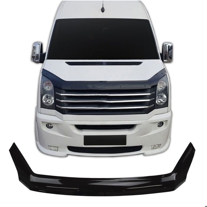 SCOUTT | Bra Capot Déflecteur Protection Pour Volkswagen Crafter 2012-2017, Aérodynamique, Assemblage Facile, Aucun perçage requis