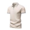 Мужская рубашка-поло в европейском и американском стиле, футболка с короткими рукавами, мужская летняя рубашка с лацканами, рубашка с половиной рукавов
