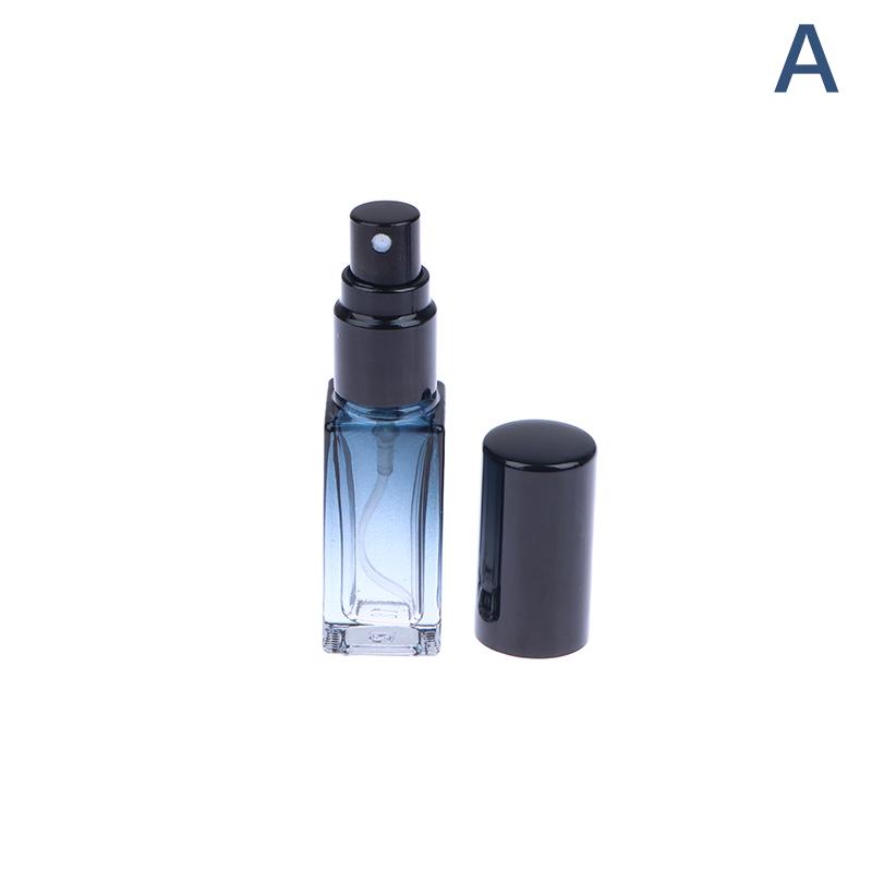 1 Pc Gradient Blue Perfume Bottle 5ml 9ml 20ml Perfume Spray Bottle Empty Glass Atomizer Travel Cosmetic Bottle