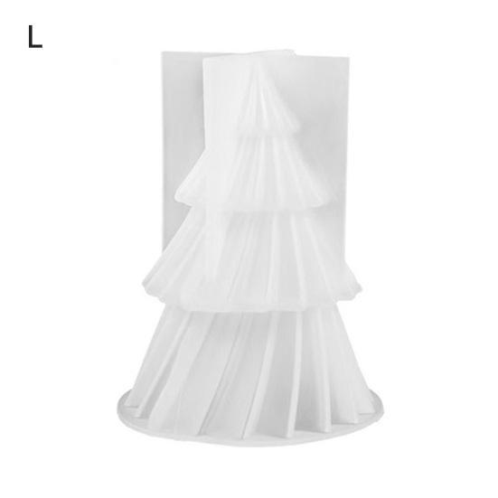 Силиконовая форма для рождественской елки, гибкая антипригарная форма, форма из смолы на праздничную тематику для изготовления свечей, шоколада, желе, мыла