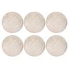 6 Pcs Round Placemat Gold Hollowed Eco Friendly PVC Heat Resistant 38cm Dining Table Mat