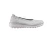 Skechers Ткань Синтетическая кожа Круглый носок Без шнурков Низкие Повседневная обувь Женские кроссовки 100961-LTGY