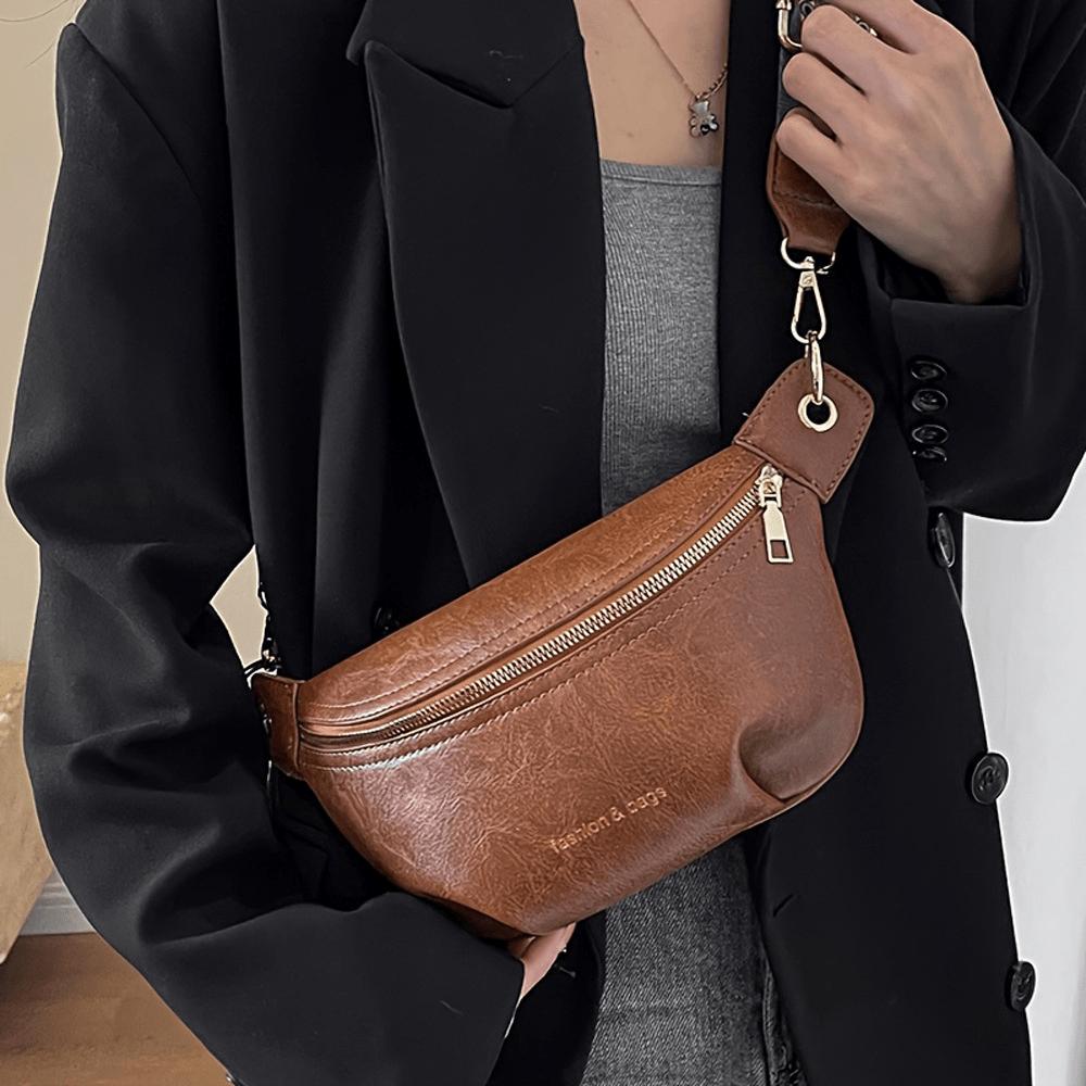 Сумки Женские Универсальная Новая Широкая Сумка на Плечо Crossbody Женская Сумка на Грудь Поясная Сумка