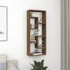 VidaXL Wall Shelf Brown Oak 36x16x90 Cm Engineered Wood 815848