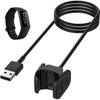 Charger for Fitbit CHARGE 4 - PHONILLICO - Black Replacement USB Cable