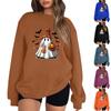 Women Autumn Winter Tops Women's Long Sleeve Sweatshirt Casual Crewneck Loose Fit Pollover Fleece Tops