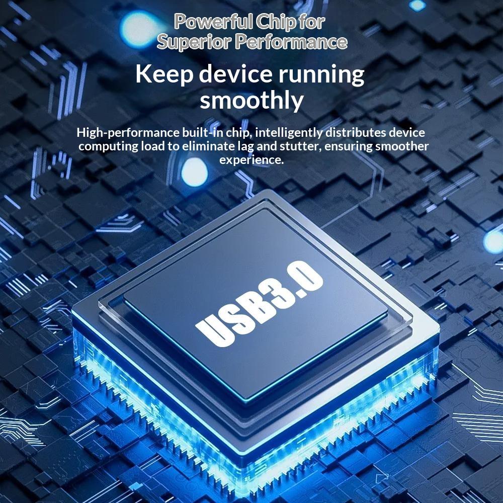 Type C to HD Converter 100W 4K 3 in 1 USB 3.0 Hub Adapter Portable Fast Charging for TV / Monitor Screen Mirroring