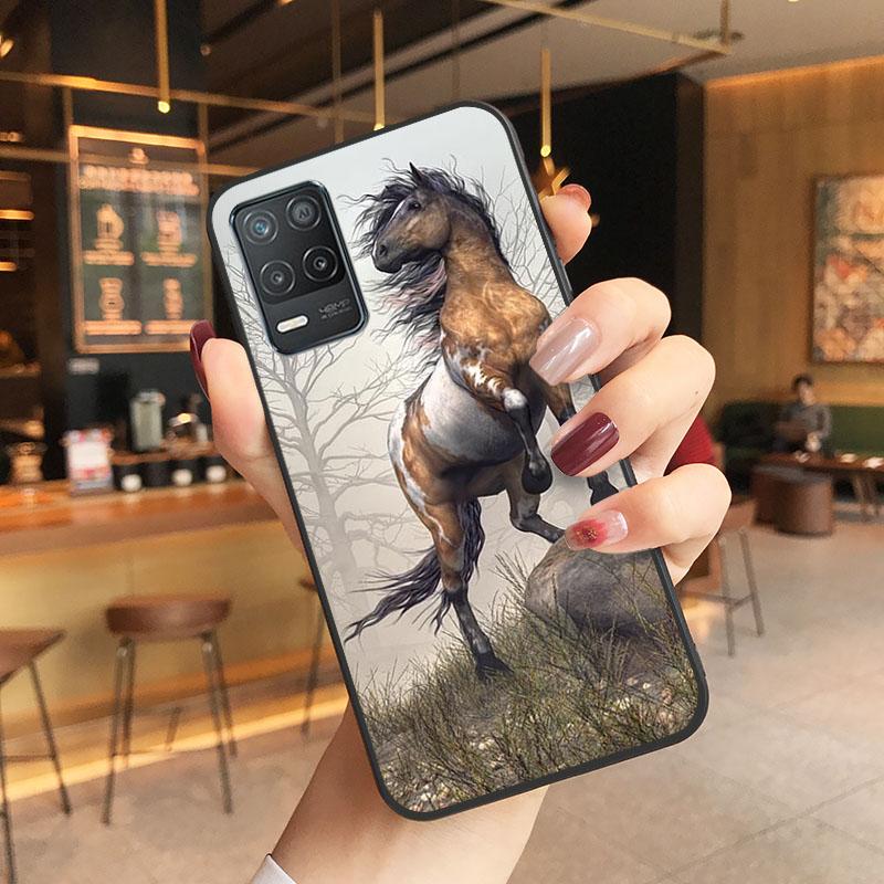 Чехол для телефона с изображением лошади для OPPO Realme 8 7 6 6i C3 C21 C21Y C11 X3 SuperZoom A94 A74 A91 A53S A54