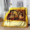 Yu Gi Oh Blue Eyes White Dragon Anime Cartoon Soft Plush Throw Blanket Bedroom Bedspread Home Decor