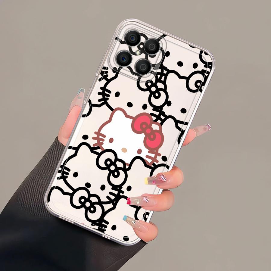 Cute Hello Kitty Case for Honor X8a X8b X9b X8 X7b X9a 90 Lite Soft Phone Cover