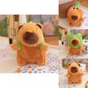 Cute Capybara Plush Pendant With Colorful Hats Perfect For Stylish Bag Accessories