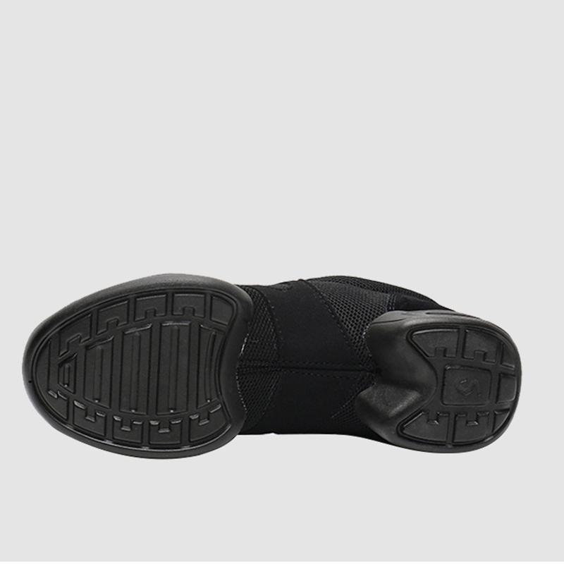 Танцевальная обувь для мужчин и женщин, современные джазовые кроссовки с мягкой подошвой, аэробика, дышащие легкие мужские танцы, фитнес, спорт, черные