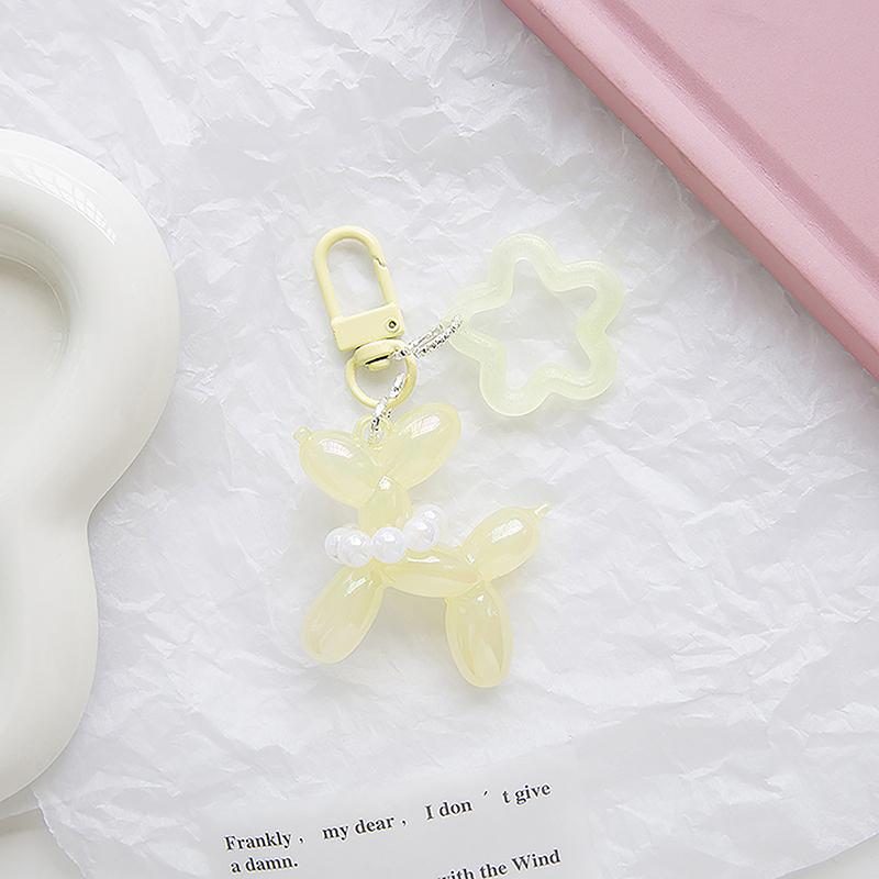 Конфетный цветной светящийся воздушный шар собака звезда жемчужный брелок милый кулон из акрила в виде животного