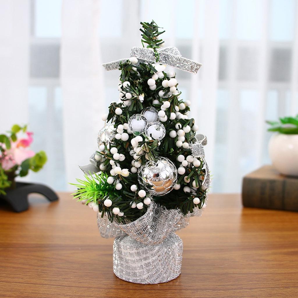 Mini Table Top Christmas Tree Small Desk Xmas Tree Party Ornament Decorated Tree