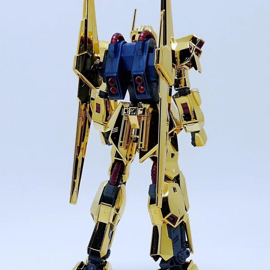 JMS Hayaku Shiki HG 1/144 MSN-00100 REVIVE Гальваническое покрытие Золотая модель Подвижные суставы Коллекционная модель Робота Меха Набор Игрушки Подарок Украшение