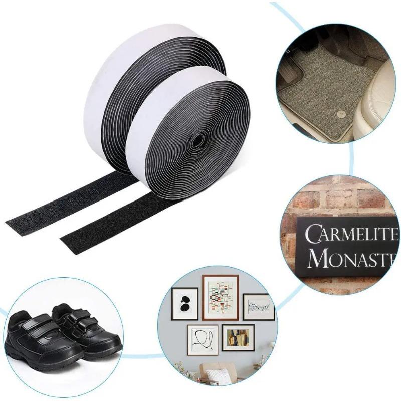 5M прочная самоклеящаяся лента-липучка с застежкой-липучкой, нейлоновая волшебная наклейка, скретч-лента с клеевым ремешком для поделок своими руками 20-50MM