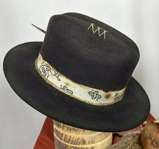 EBAY Hot Sale Wool Cowboy Hat Knight Hat Retro Old Stitching Wool Felt Hat