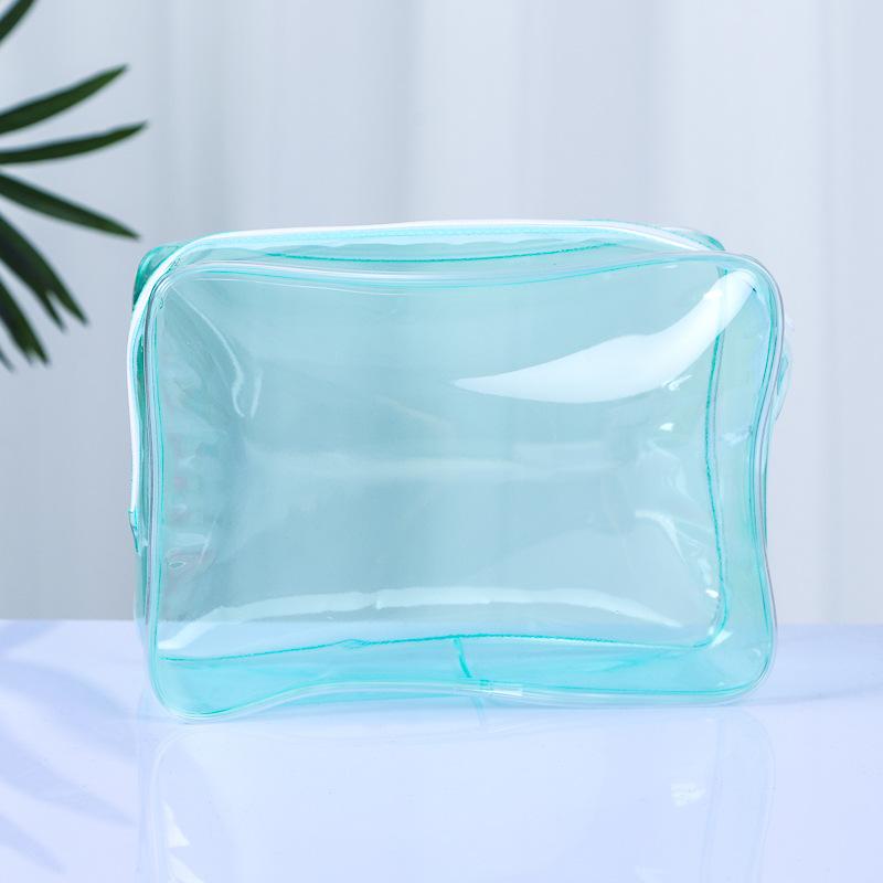 PVC Clear Travel Storage Bag Waterproof Durable Toiletry Makeup Organizer for College Dorm Bathroom Vacation