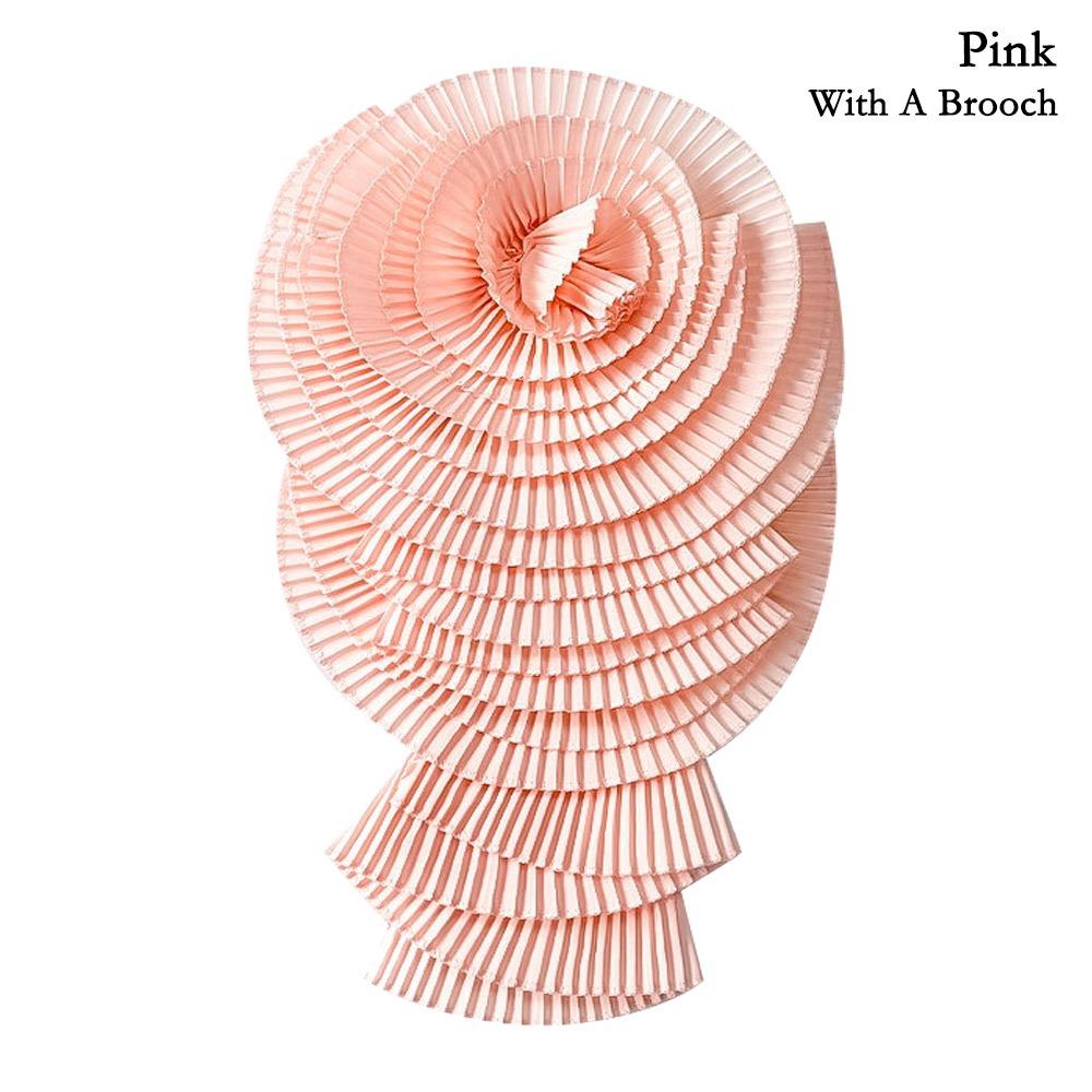 3D плиссированный цветок плечевой воротник цветочное украшение плиссированная ткань с цветком прессованный плиссированный цветок поделки своими руками аксессуары для одежды