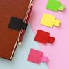 3Pcs Portable Self-Adhesive PU Leather Pen Clip Pencil Elastic Loop Cover Ring for Diary Planner Clip for IPhone Pencil Holder