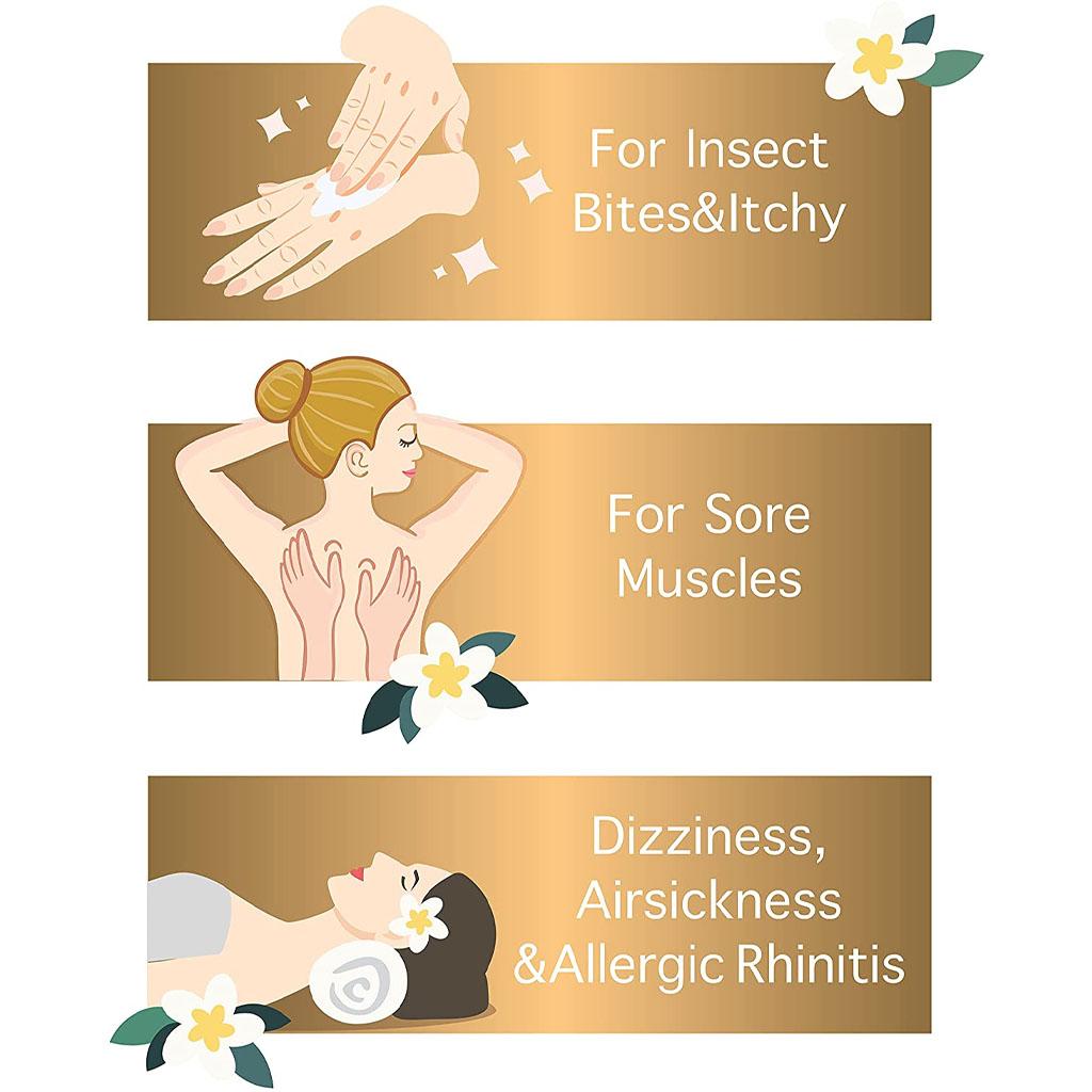 Wang Prom Herbal Balm, Gold, Hot Balm, 50 G - Thai