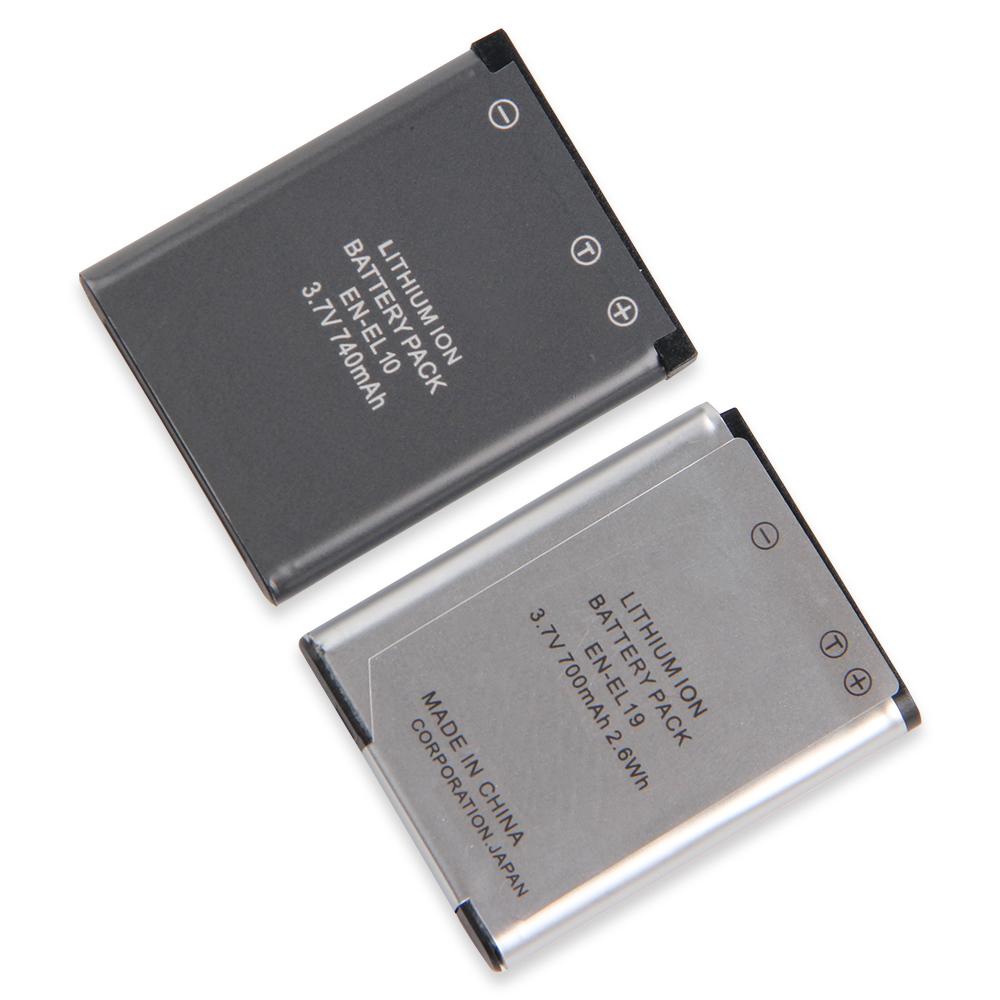 Аккумуляторная литиевая батарея для Nikon S200 S210 S220 S230 S570 S600 S800 S900 S7000 COOLPX S100 A100 S2550 S2750 EN-EL10 EN-EL19 Батарея для камеры