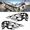Modification Motorcycle Ornament 3D Fuel Tank Stickers Flame Skulls Decals Helmet Decration