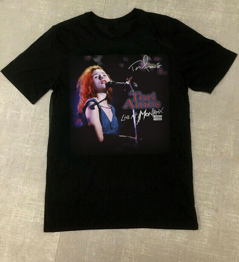 Футболка унисекс черная Tori Amos Live At Montreux Signature, полный размер GS179