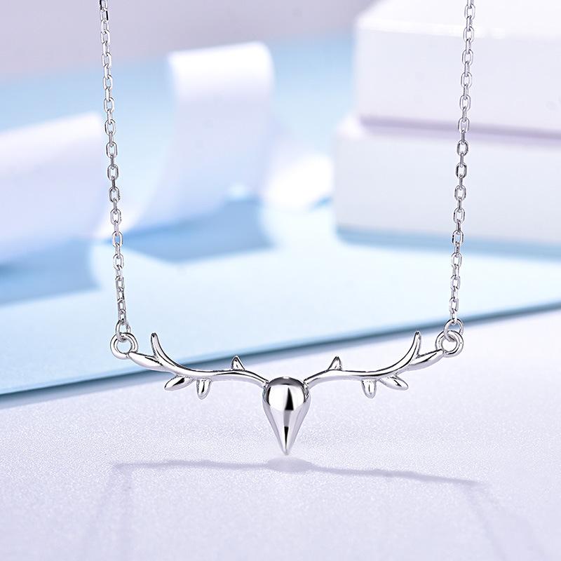 Yilu You Маленькое Ожерелье Из Рога Лося, Простая Милая Цепочка на Ключицу, Студентка Источник