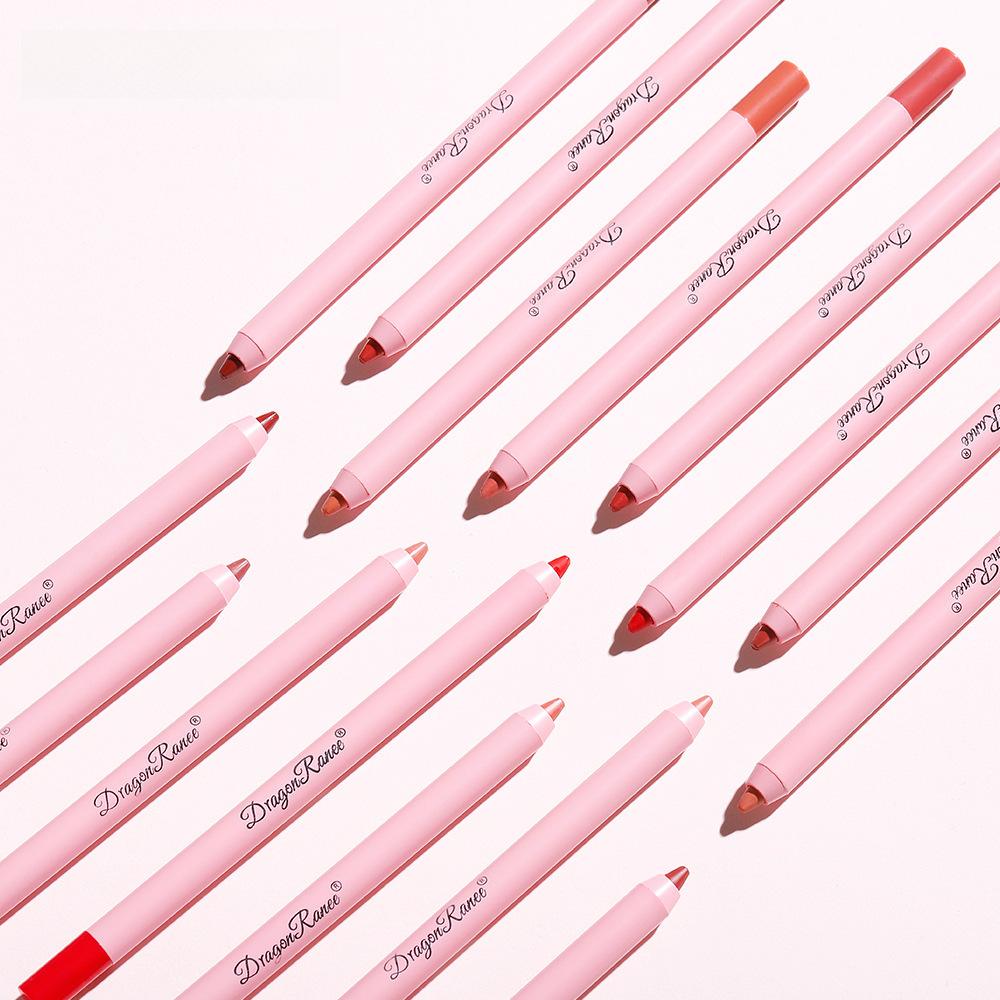 Карандаш для губ Водостойкая матовая матовая бобовая паста Color Hook Line Lip Lipstick Pen Пена-карандаш Не выцветает Карандаш для губ