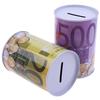 1шт евро доллар копилка сейф цилиндр копилки для монет депозитные ящики