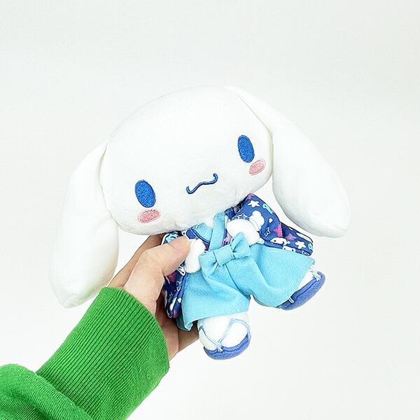 Sanrio Cinnamoroll Houndstooth Kimono Plush Decor Blue