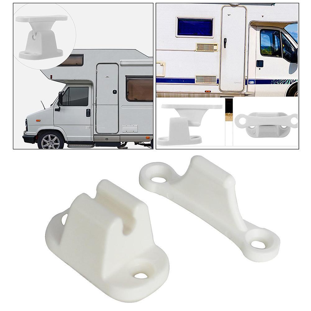 Main Door Catch Campers Accessories Retainer Holder RV Door Retainer Catch Auto Or Motorhome White Plastic