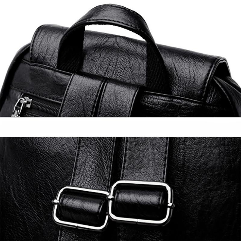 Ladies Backpacks Soft Leather Fashion Backpacks Female Travel Bags Backpacks Large-capacity School Bags