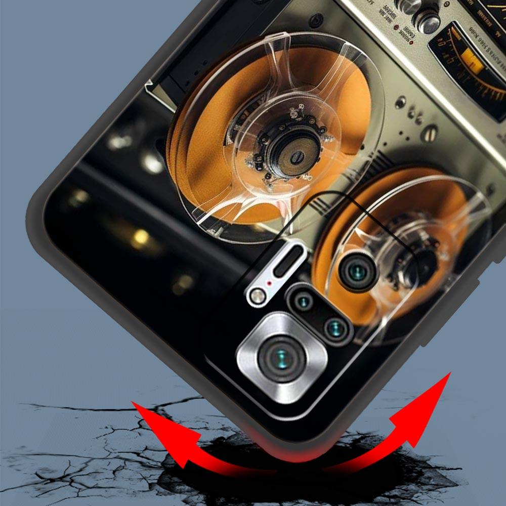 Ретро Устройство Записи Чехол для Телефона для Redmi 14C 10C Note 15 14 13 12 10 11 K40 Pro Plus 5G Ударопрочный Мягкий ТПУ Чехол Сумки