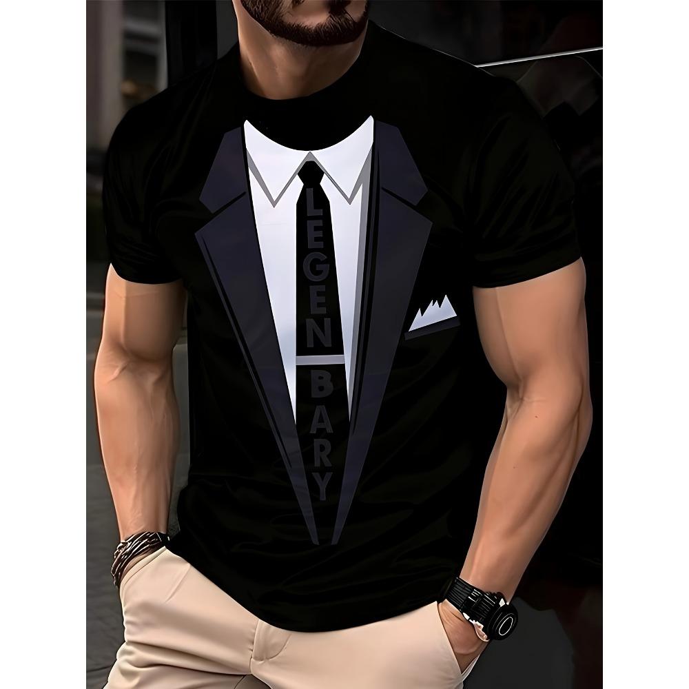 Мужская футболка с коротким рукавом, модная мужская футболка с коротким рукавом, повседневная футболка в полоску, одежда оверсайз