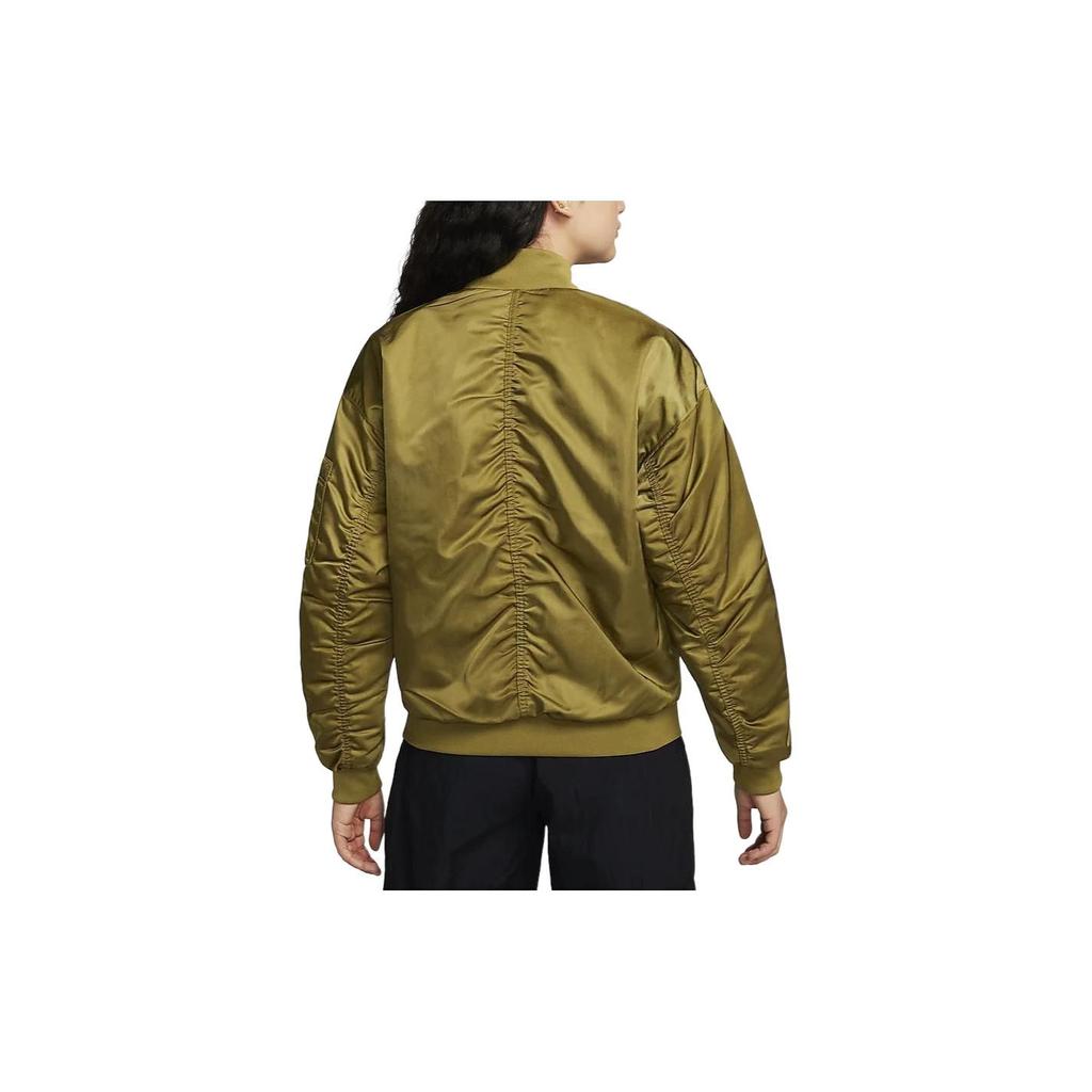 Nike Sportswear Reversible Casual Zip Jacket Women Jackets Light-Olive-Green Grey DV7877-307