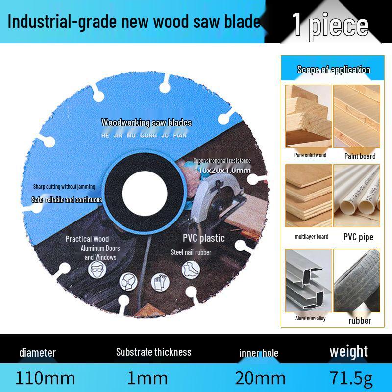 Professional Grade Angle Grinder Cutting Disc for Wood, Aluminum, and PVC