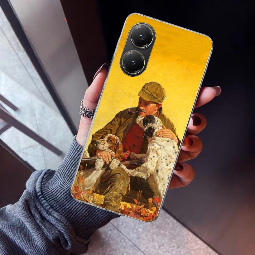 Hunter Dog Hunting Phone Case For Xiaomi Poco X7 X6 X5 Pro F7 Ultra Redmi 15C 15 13 13C 12 12C 10 10A 10C 9 9A 9C 9T Shell Poco