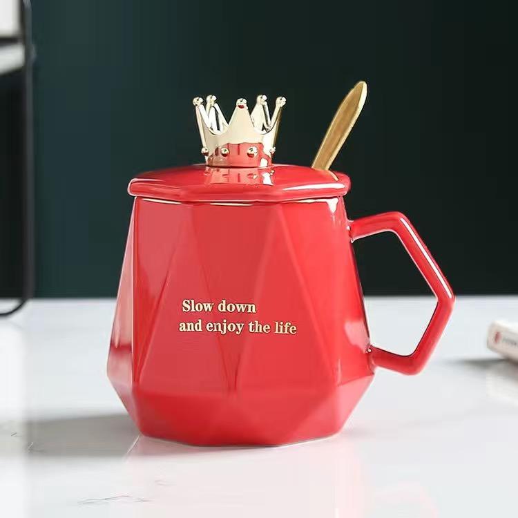 Творческая личность, кружка с короной, керамическая чашка в скандинавском стиле, чашка для воды, чашка для молока, кофейная чашка, чашка для сока