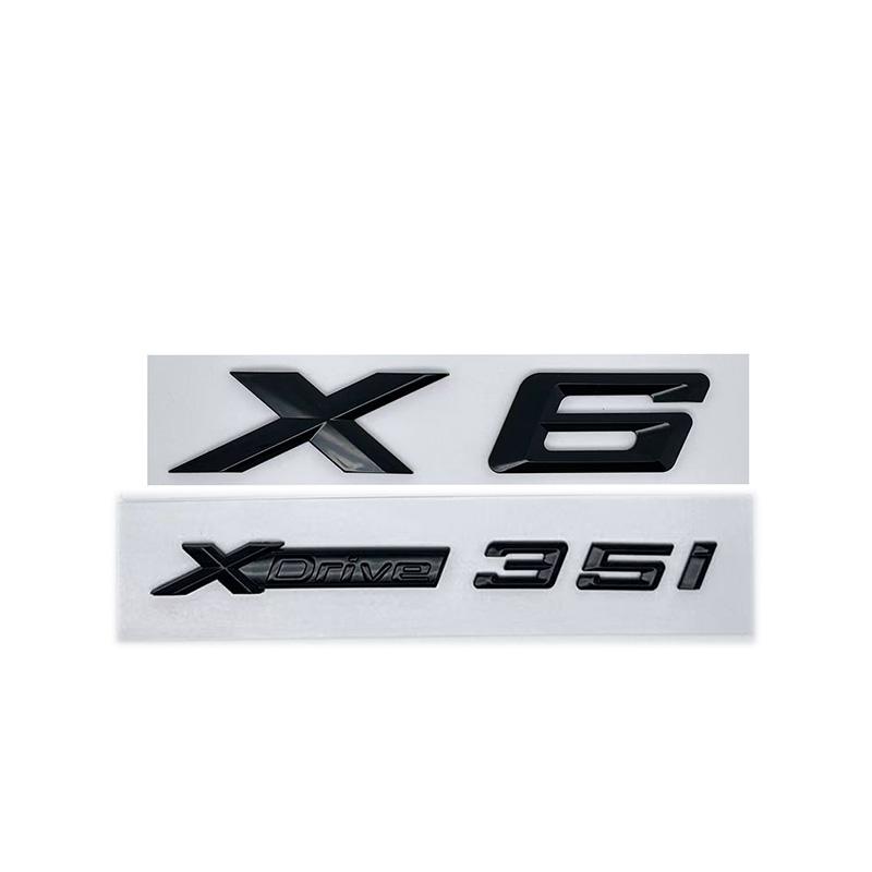 3D ABS Буквенные Шильдики для Эмблемы Багажника подходят для моделей BMW X6 E71 F16 E72 G06, а также XDRIVE 30d 28i 30i 35i 50i