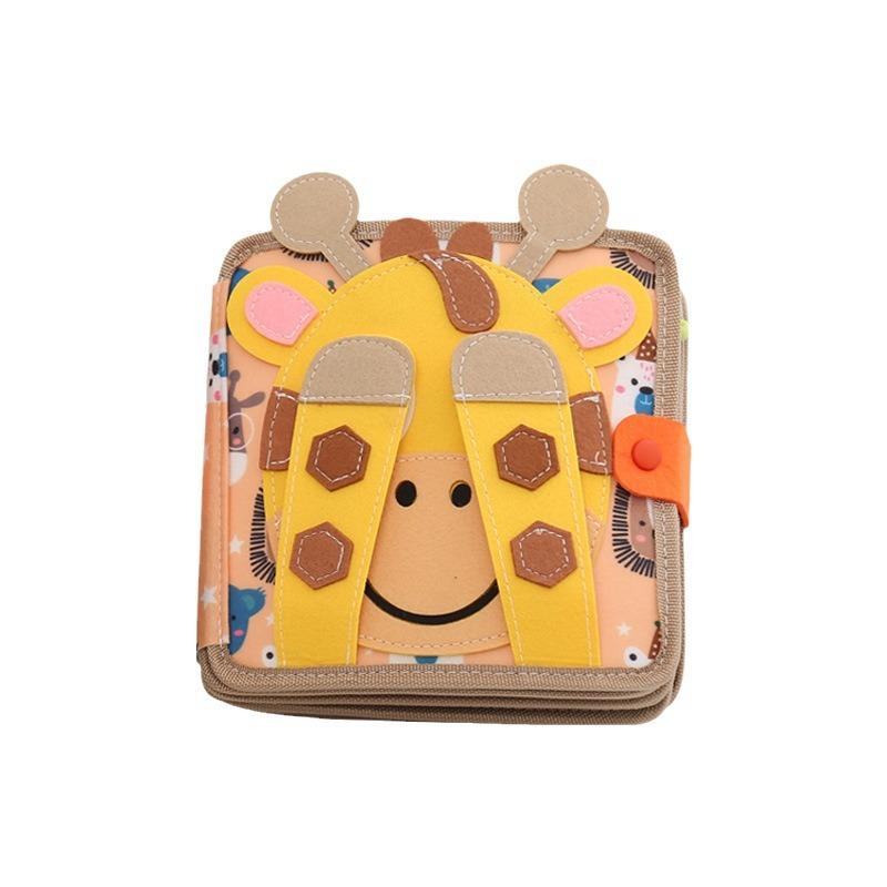 Early Education Cartoon Felt Cloth Book Montessori Baby Children Quiet Book Development Intelligence Rainbow Book 3D Three-Dimensional