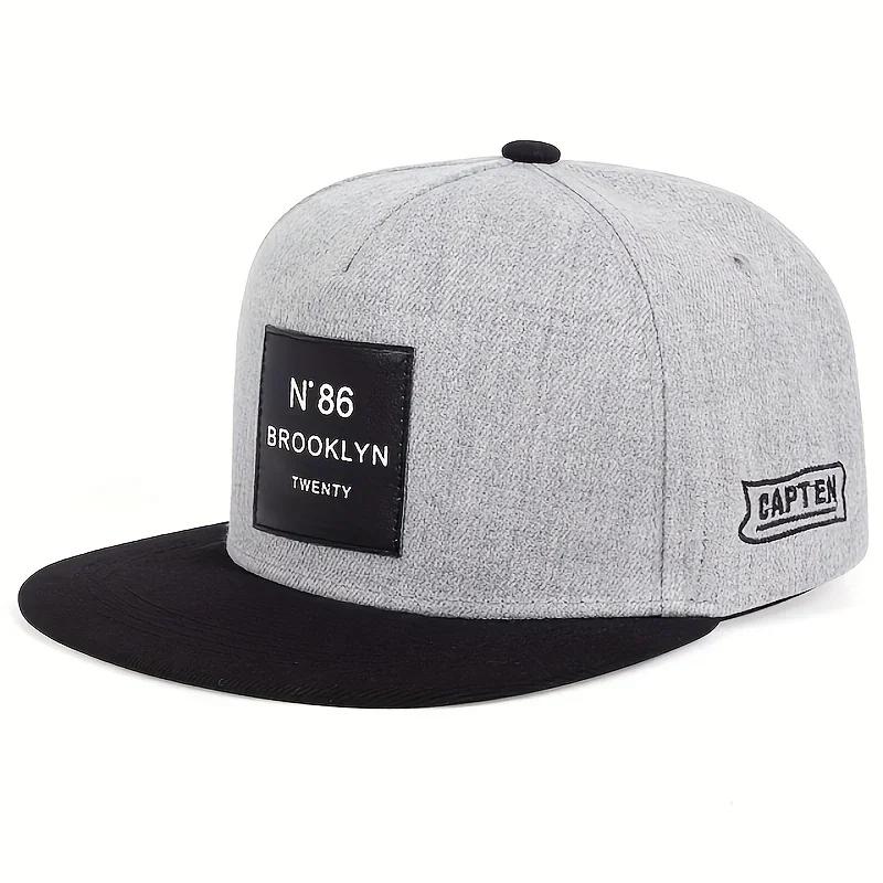 Женские Хип-Хоп Кепки Brooklyn Label Весна Осень Регулируемые Повседневные Snapback Бейсболки Для Уличного Использования Солнцезащитная Кепка Для Мужчин И