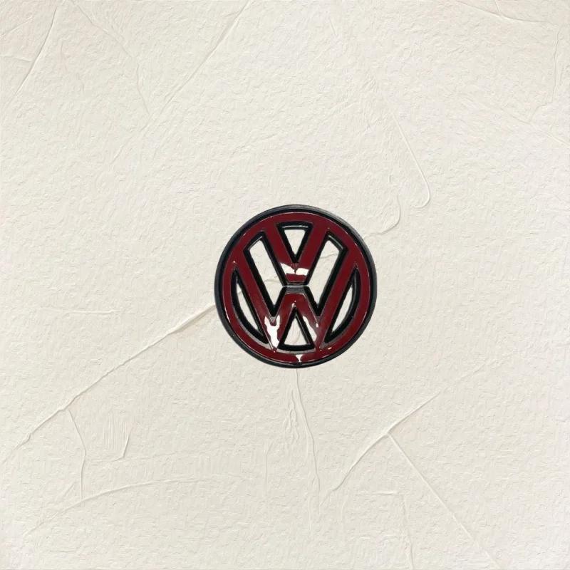 For VOLKSWAGEN VW Volkswagen Gloss black steering wheel emblem cover for Golf 7 Rline logo black for steering wheel