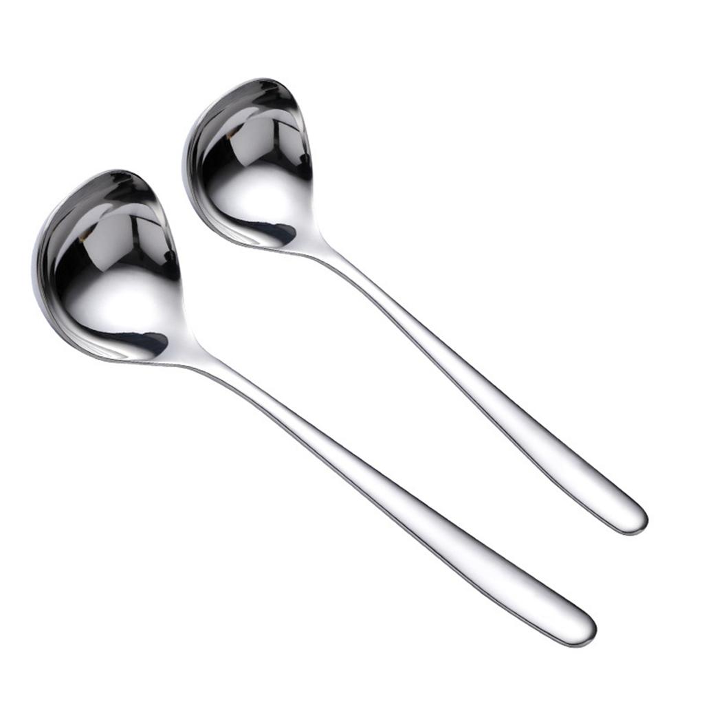 Creative Stainless Steel Thicken Cooking Kitchen Tool Soup Ladle Tableware Dinner Scoop Soup Spoon