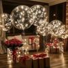 10pcs/set of LED transparent luminous balloons (excluding internal power) for anniversary, wedding, birthday, party decoration