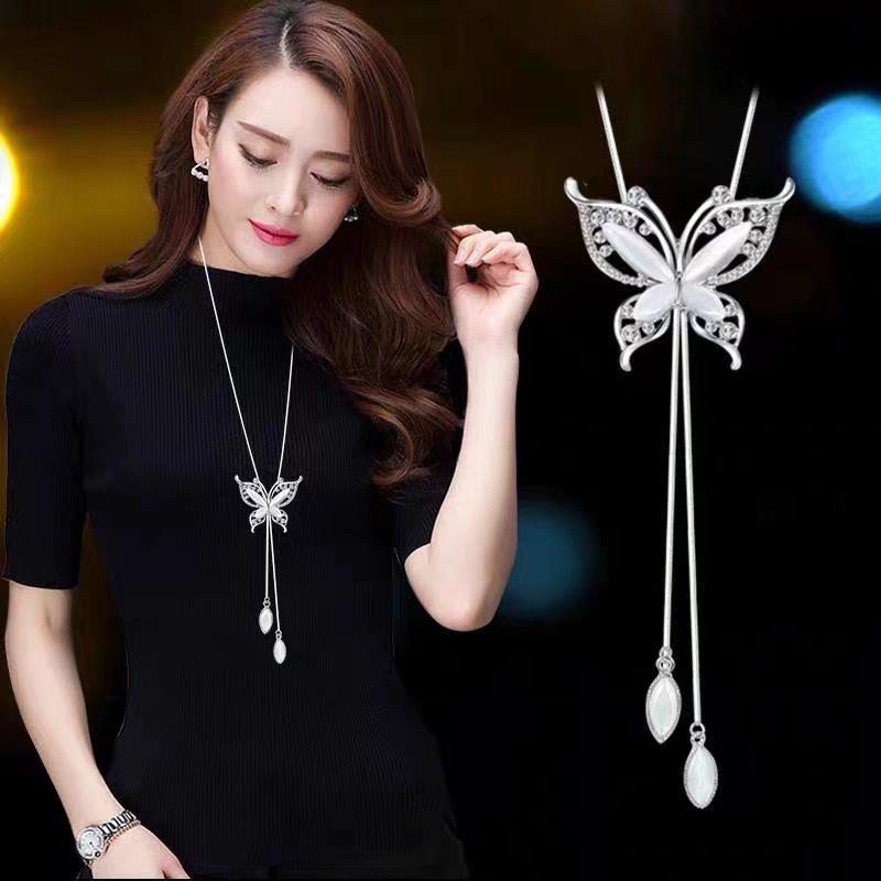 Элегантное ожерелье-цепочка с кисточкой для женщин - Универсальный, высококлассный европейский и американский дизайн для осенне-зимней моды