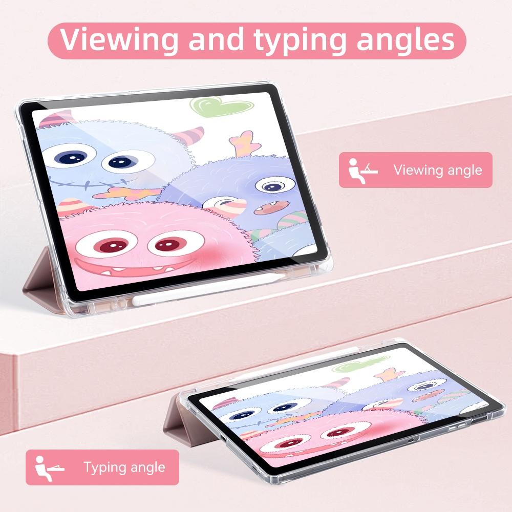 Чехол для Samsung Galaxy Tab A8 10.5 A9 Plus S9 FE Plus S8 Plus S7FE Plus S6 Lite Прозрачный чехол с держателем для карандаша