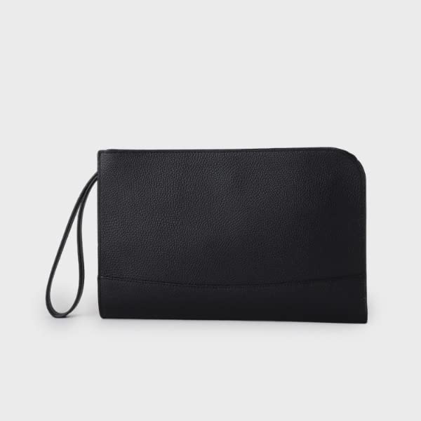 Клатч-сумка из черной кожи G8701070 Saffiano Leather Black [Takeo Kikuchi] [Ceremonial Occasions] Мужская (519) 00(СВОБОДНО)